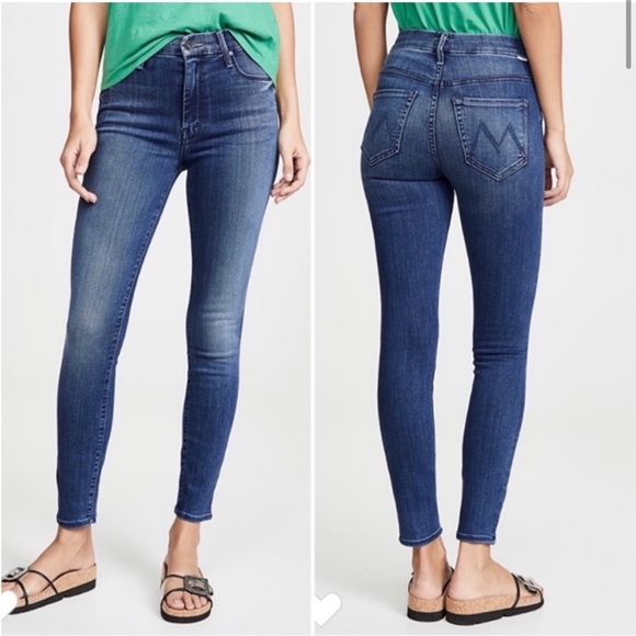 MOTHER Denim - MOTHER High Waisted Looker Ankle Skinny Jeans in Watch Me sz 30
